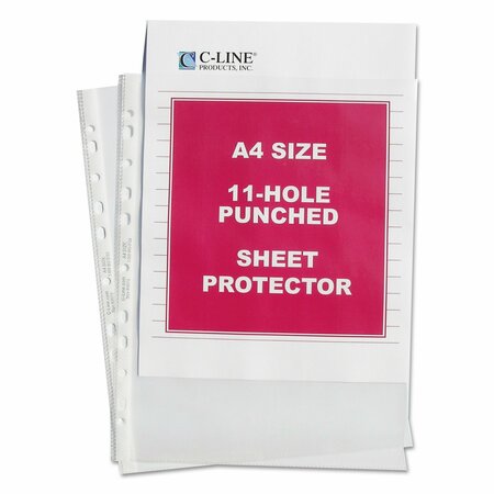 C-LINE PRODUCTS Sheet Protect, Standard Weight, Clear, PK50 08037